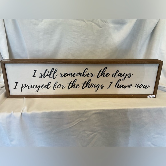Driftless Studios - I Still Remember The Days Horizontal Sign - 24x6 - Picture 2 of 3